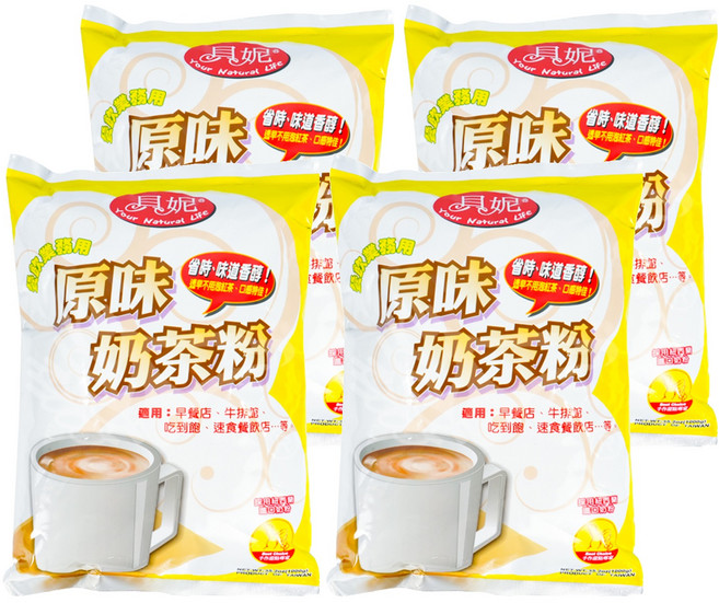 貝妮 原味奶茶粉, 1kg, 1包, 4包