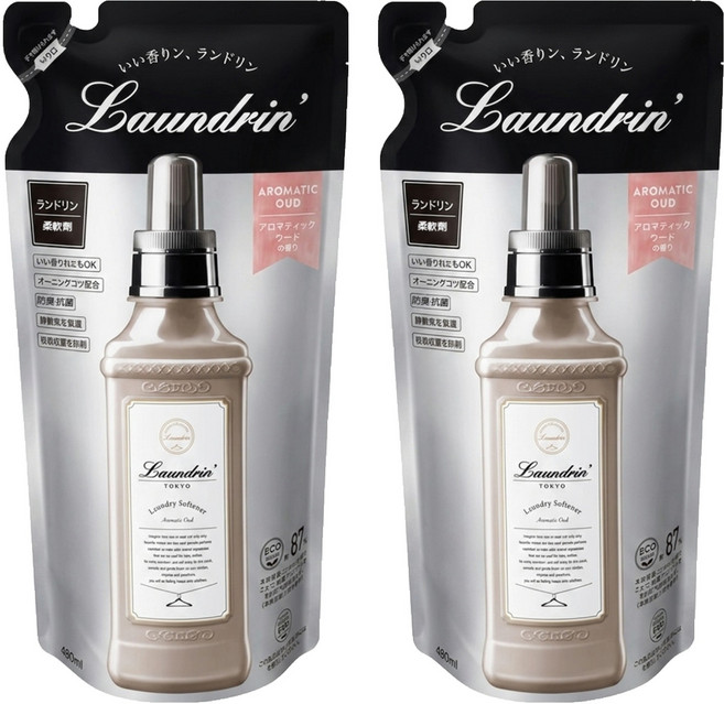 Laundrin' 朗德林 香水柔軟精補充包 木質花香, 480ml, 2包