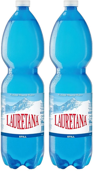 LAURETANA 蘿莉塔娜 天然冰河水, 1.5L, 2瓶