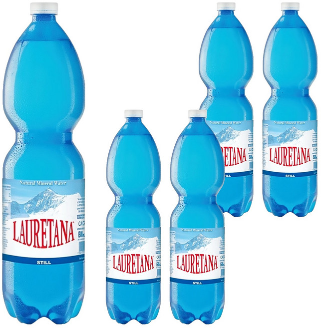 LAURETANA 蘿莉塔娜 天然冰河水, 1.5L, 5瓶