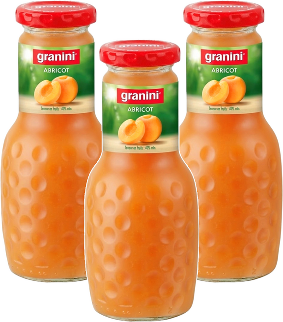 granini 40%杏桃汁, 250ml, 3瓶