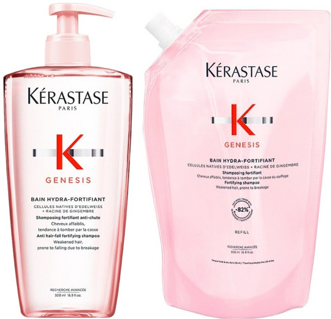 케라스타즈 제네시스 방 이드라 포티피앙 샴푸 500ml + 리필 500ml, 1세트