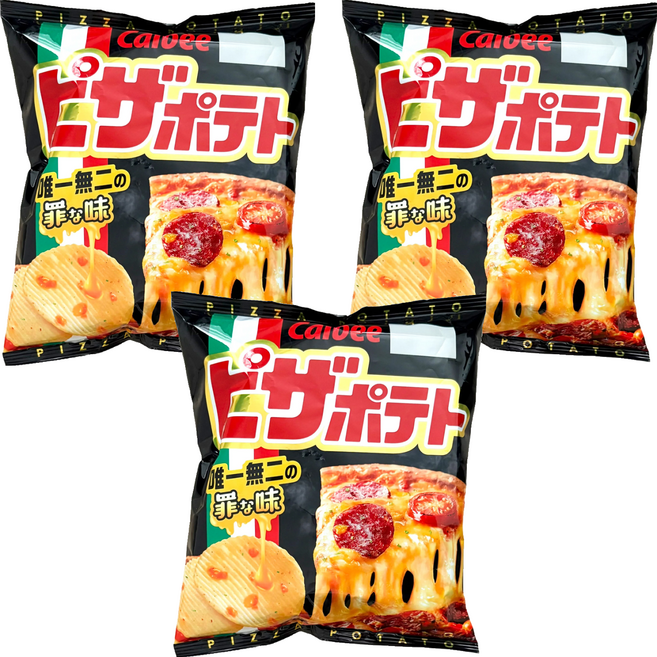 Calbee 卡樂比 Pizza Potato 洋芋片 披薩風味, 60g, 3包