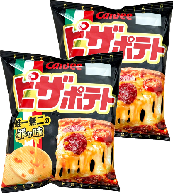 Calbee 卡樂比 Pizza Potato 洋芋片 披薩風味, 60g, 2包