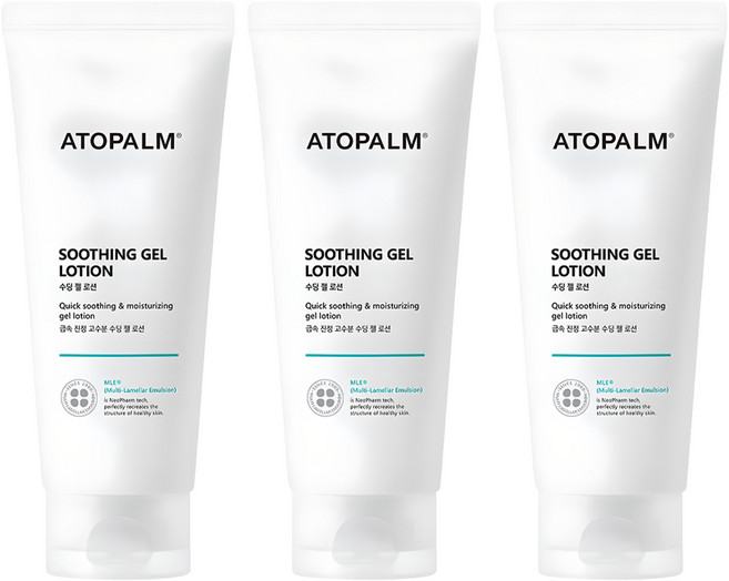 ATOPALM 愛多康 護膚凝膠乳液, 200ml, 3條