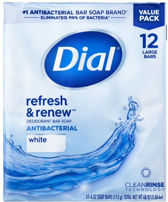 Dial 白色香皂, 113g, 12個