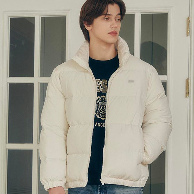 GUESS 男女通用 Featherlight 新款基本款羽絨外套 MO4W9891