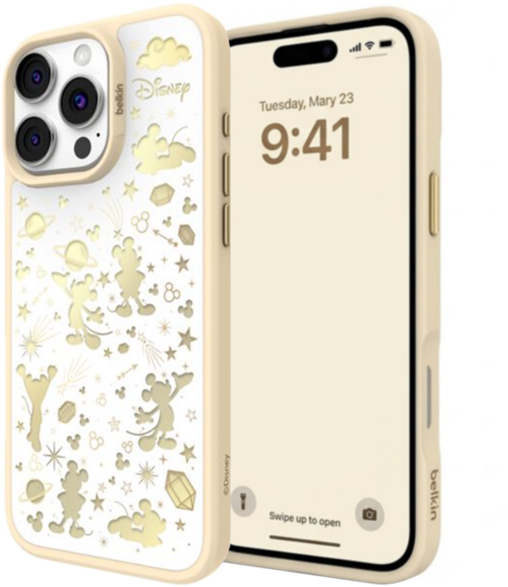 belkin 貝爾金 iPhone 16 Pro Max 磁吸抗菌保護殼 迪士尼系列 璀璨米奇白 MSA024qcWG-DY