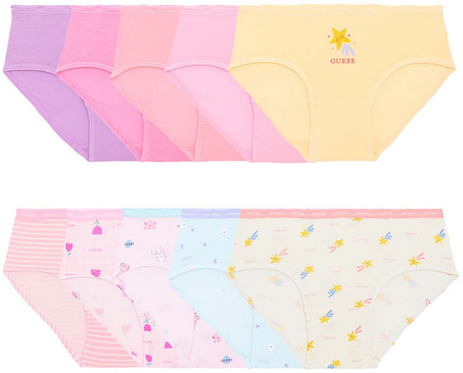 GUESS UNDERWEAR 女童有機三角內褲10件組 2號