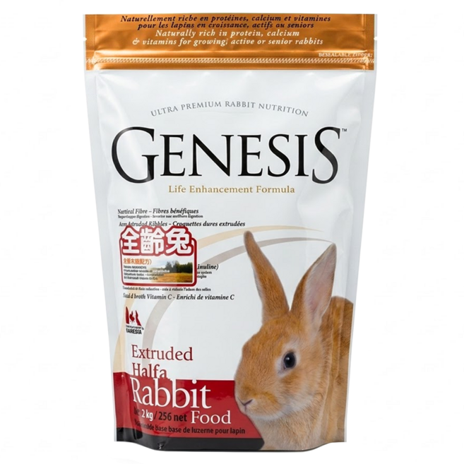 加拿大 GENESIS 創世紀高級全齡兔寵物食譜, 2kg, 1袋
