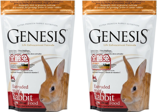 加拿大 GENESIS 創世紀高級全齡兔寵物食譜, 2kg, 2袋