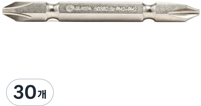 SATA 六角雙頭起子頭 PH3-PH3 110mm 59393, 30個