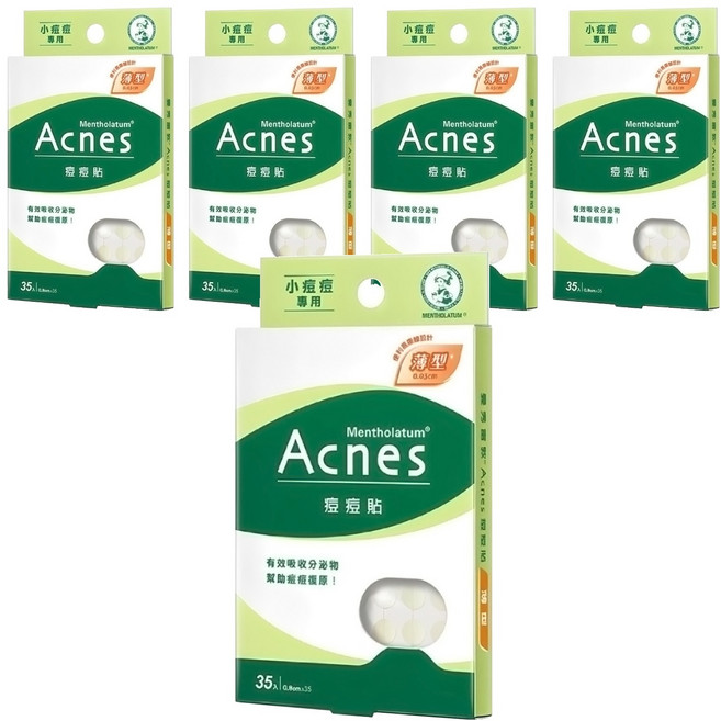 MENTHOLATUM 曼秀雷敦 Acnes 痘痘貼, 35個, 5盒