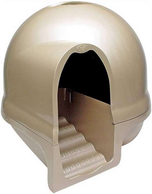 Petmate 美國booda 樓梯型貓砂屋, 鈦金, 1個