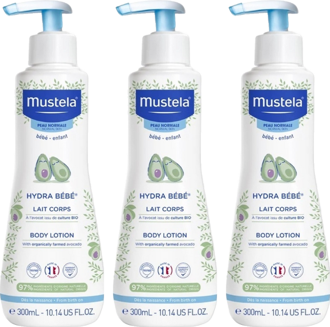 mustela 慕之恬廊 慕之幼 爽身潤膚乳, 300ml, 3瓶