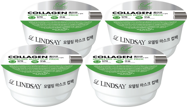 韓國 LINDSAY 台灣公司貨 膠原蛋白軟膜粉, 1入, 4個