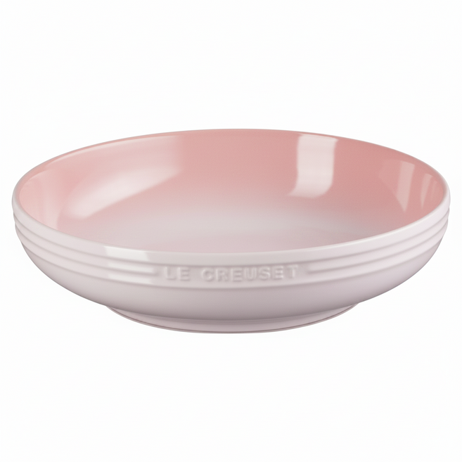 LE CREUSET 輕虹霓彩系列 深圓盤, 貝殼粉, 1個