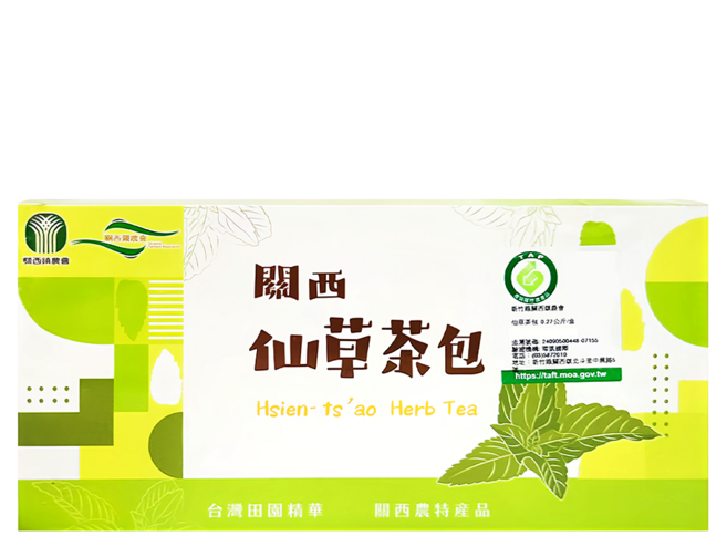 關西鎮農會 仙草茶包, 3g, 90包, 1盒