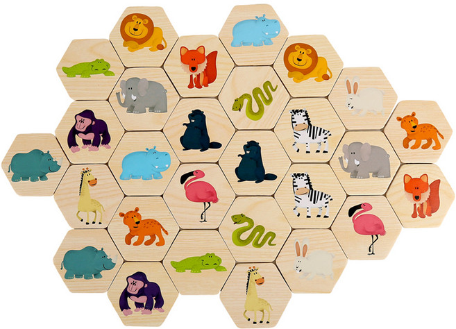 TOPBRIGHT 特寶兒 野生動物記憶遊戲 1組, 野生動物