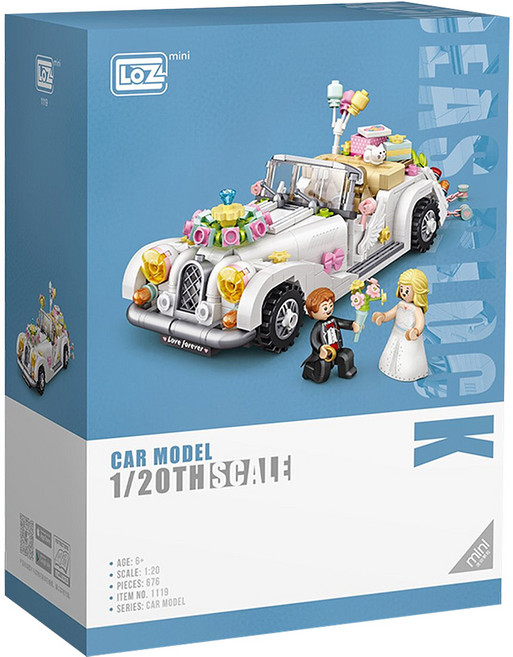 LoZ 1119 積木玩具 結婚禮車 6歲以上, 1盒