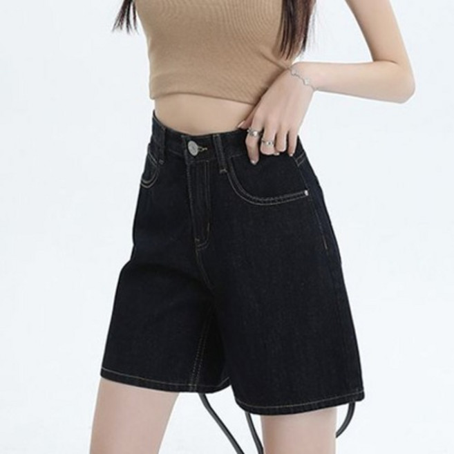 Awesomeful 女款 Straight 高腰牛仔短褲 A26SMP022312