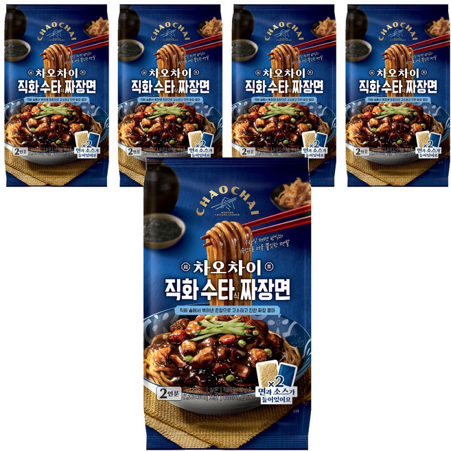 CHAOCHAI 直火手打式炸醬麵 720g 2人份, 5個