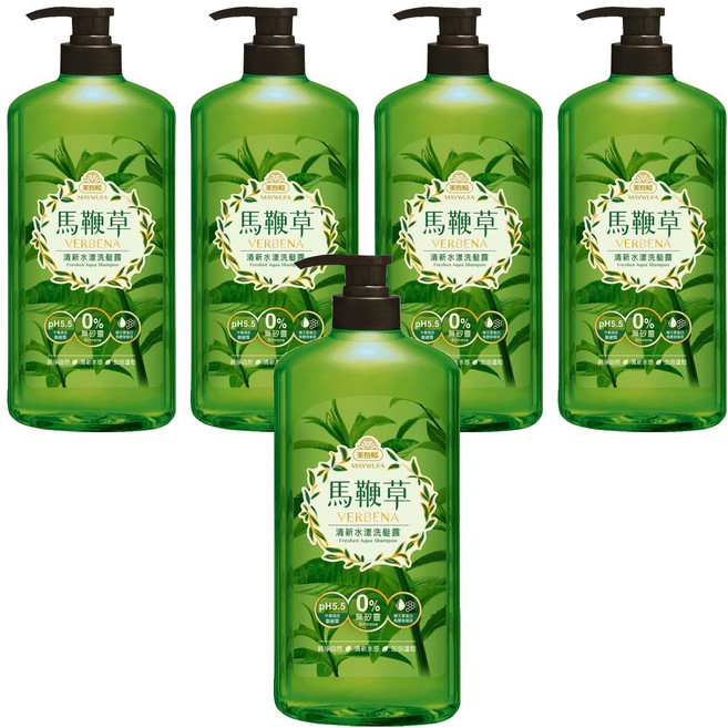 美吾髮 清新水漾洗髮露 馬鞭草, 5瓶, 700ml
