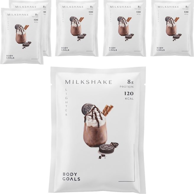 BODY GOALS 白奶昔 巧酥可可, 30g, 6包