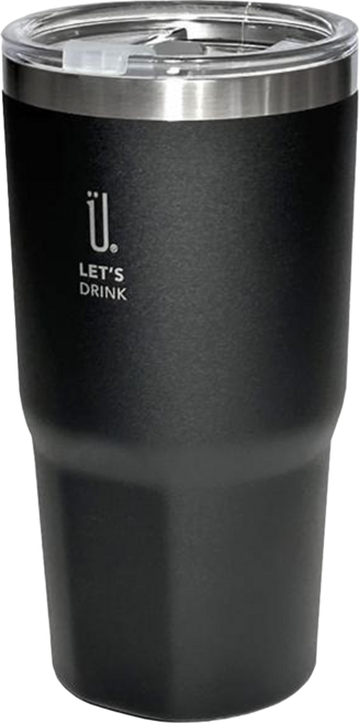 let's cook 樂司廚品 GO飲真空不鏽鋼杯, 夜黑, 850ml, 1個