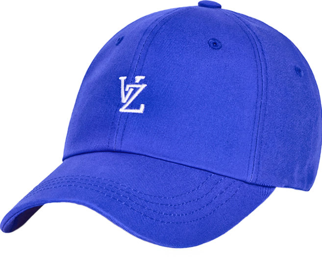 VARZAR 字母組合圖案柔軟寬鬆棒球帽