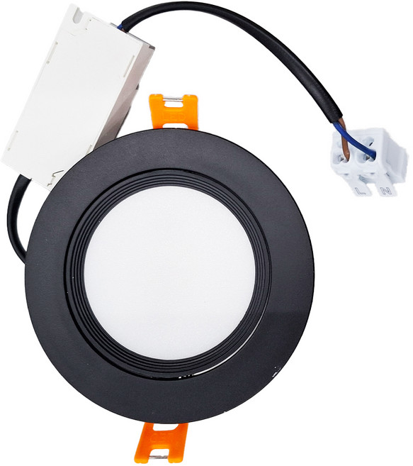 APEX LIGHTING 艾沛斯照明 9cm 8W 辛巴嵌燈 黑殼 柔光款導光板 6500K AP-D0908D-D4, 白光, 1組