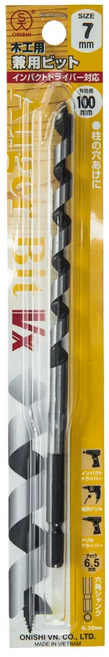 ONISHI 長型鑽尾 NO.2 7mm, 1支