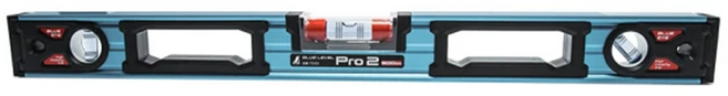 SHINWA 鶴龜 Pro2藍色水平尺高精度水平尺 73333 600 x 56 x 26mm 400g, 1個