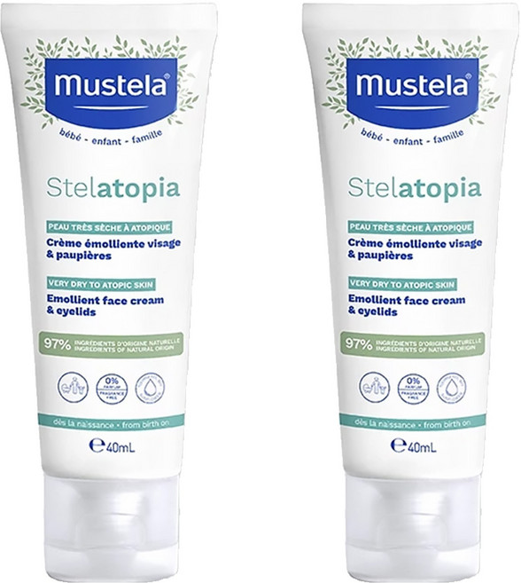 mustela 慕之恬廊 恬廊柔舒面霜, 40ml, 2條