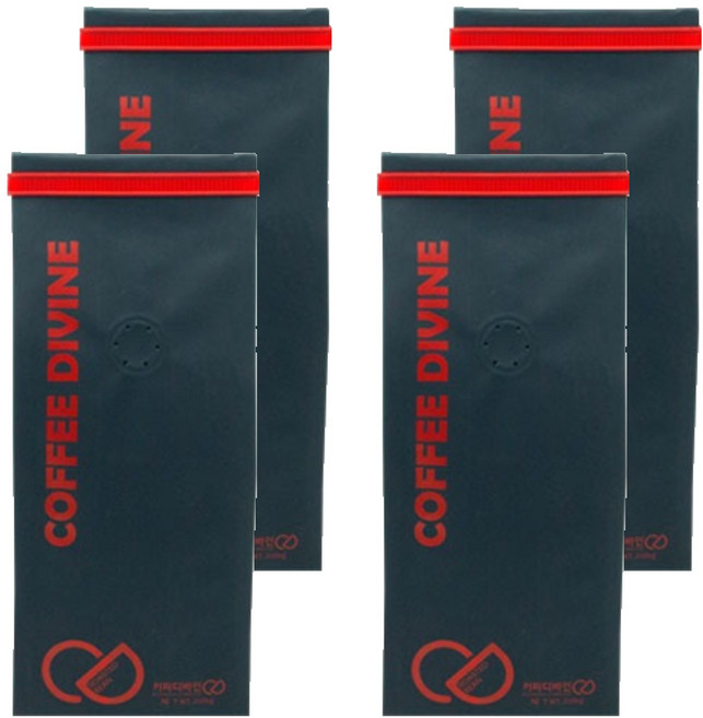 COFFEE DIVINE 榛果風味綜合咖啡, 咖啡原豆(未研磨), 200g, 4個