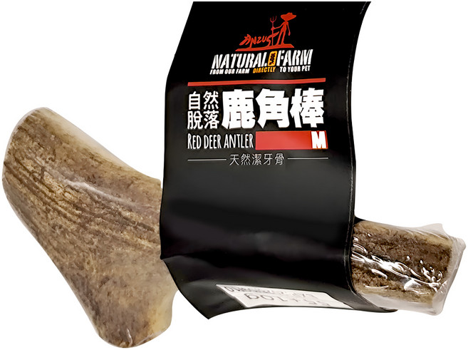NATURAL FARM 自然牧場 耐咬系列 M, 鹿角棒, 55g, 1個