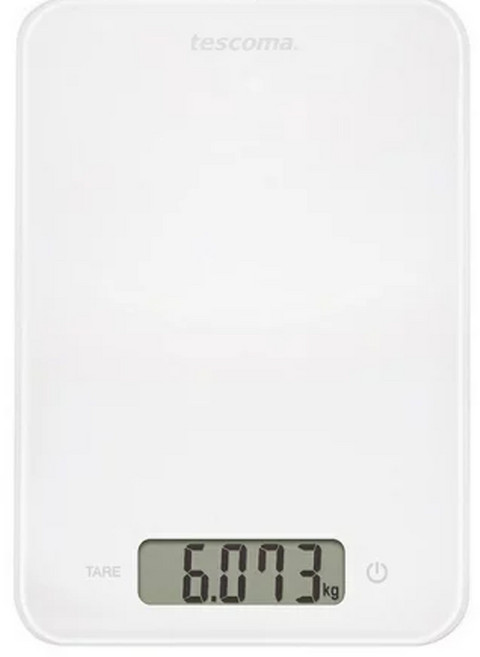 tescoma Accura料理電子秤 料理秤 食物秤 烘焙秤 27 x 19 x 1.7cm 920g, 15kg, 白色