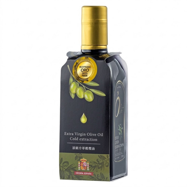 Borganic 博能生機 西班牙頂級冷萃初榨橄欖油, 1個, 500ml