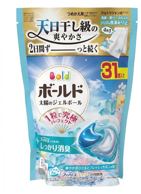 Bold 原廠公司貨 四合一洗衣膠囊 清淨花香, 1套, 31個裝