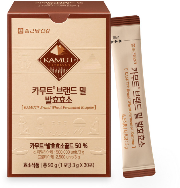 Chong Kun Dang 鍾根堂 卡姆特品牌小麥發酵酵素 30入, 90g, 1個