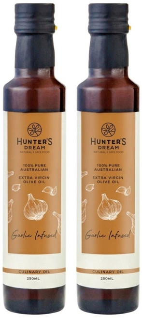 HUNTER'S DREAM 獵人谷之夢 澳洲蒜味特級初榨橄欖油, 250ml, 2瓶