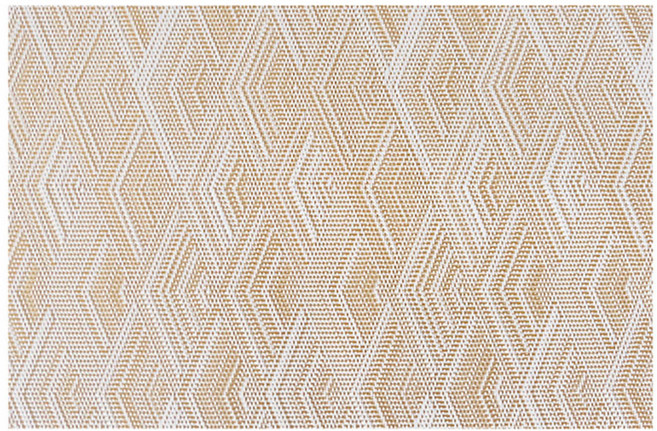 好物良品 典雅系列 輕奢紡織紋理PVC餐桌墊, 44 x 29cm, 金色, 1個