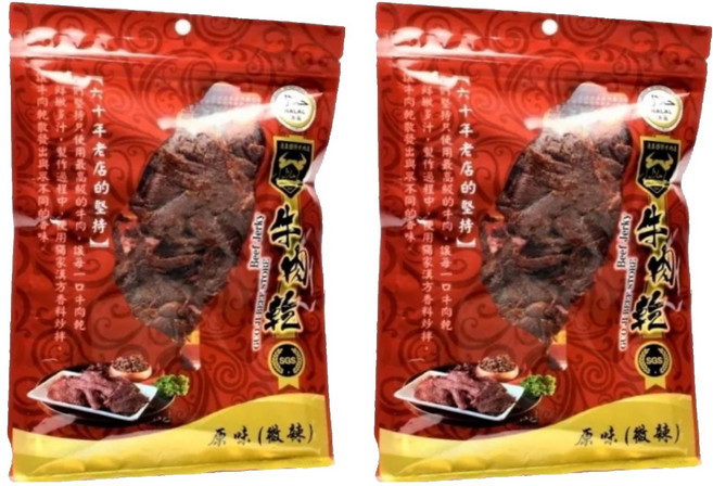 清真國際牛肉店 牛肉乾, 180g, 2包