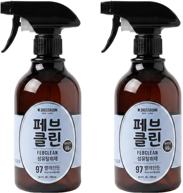 W.DRESSROOM 多麗絲 除臭噴霧 No.97四月柔棉, 500ml, 2瓶