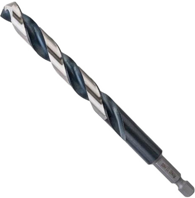BOSCH 博世 台灣公司貨 鐵工鑽頭六角柄 HSS-G 1/4吋 11mm, 1支