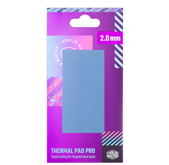 COOLER MASTER 酷碼 Thermal Pad Pro矽膠導熱片 2.0mm, 1個