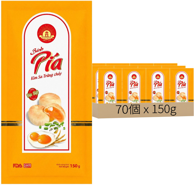 BAO MINH 流沙蛋黃派, 150g, 70包