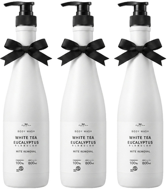 QUNDO 康朵 白茶尤加利香水沐浴乳, 800ml, 3瓶