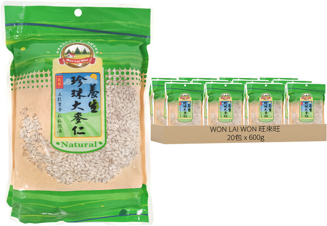 WON LAI WON 旺來旺 養生珍珠大麥仁, 600g, 20包