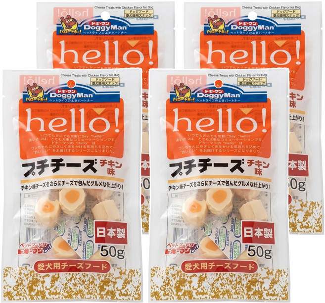 DoggyMan 多格漫 犬用Hello雞肉起司球, 雞肉起司, 50g, 4包